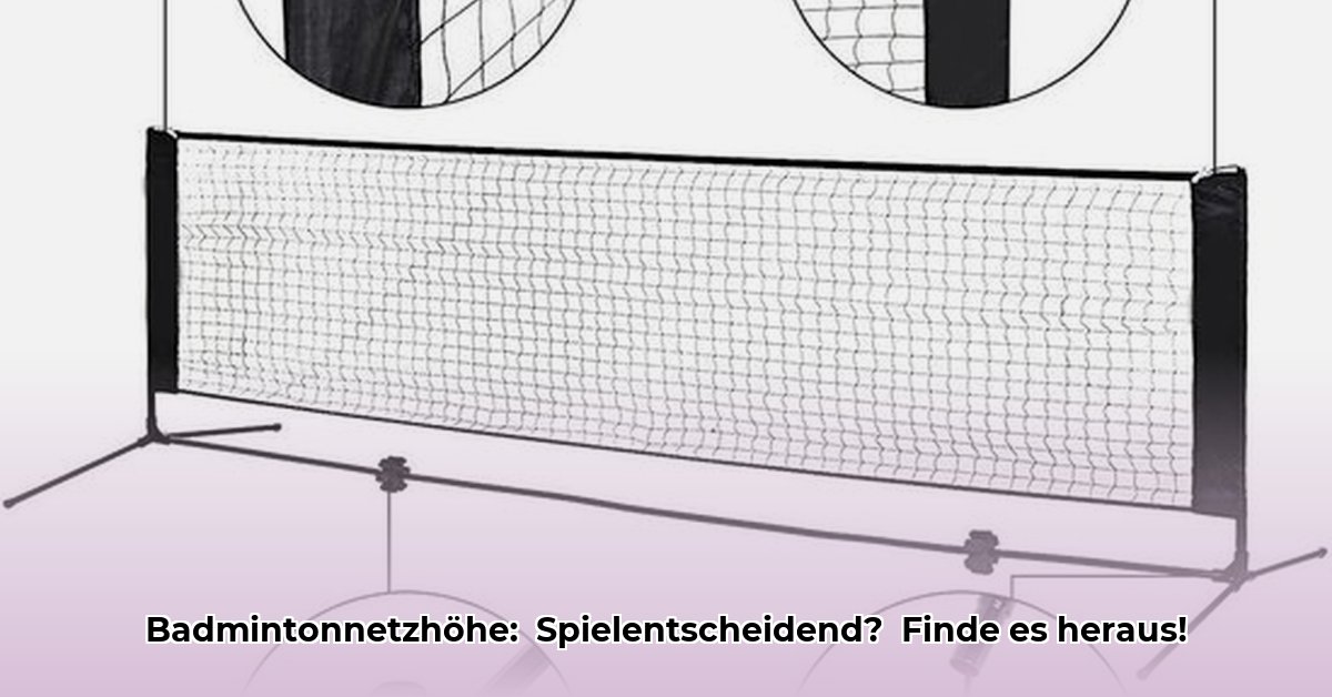 hoogte-badmintonnet
